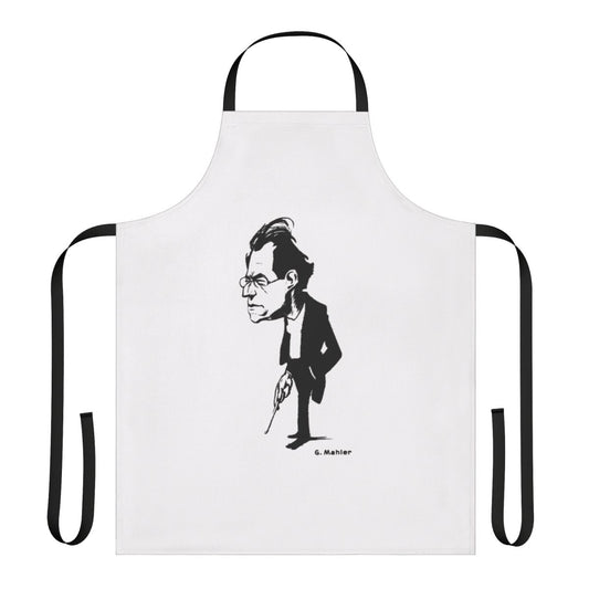 Mahler inspired conductor apron with musical notes and clef design
