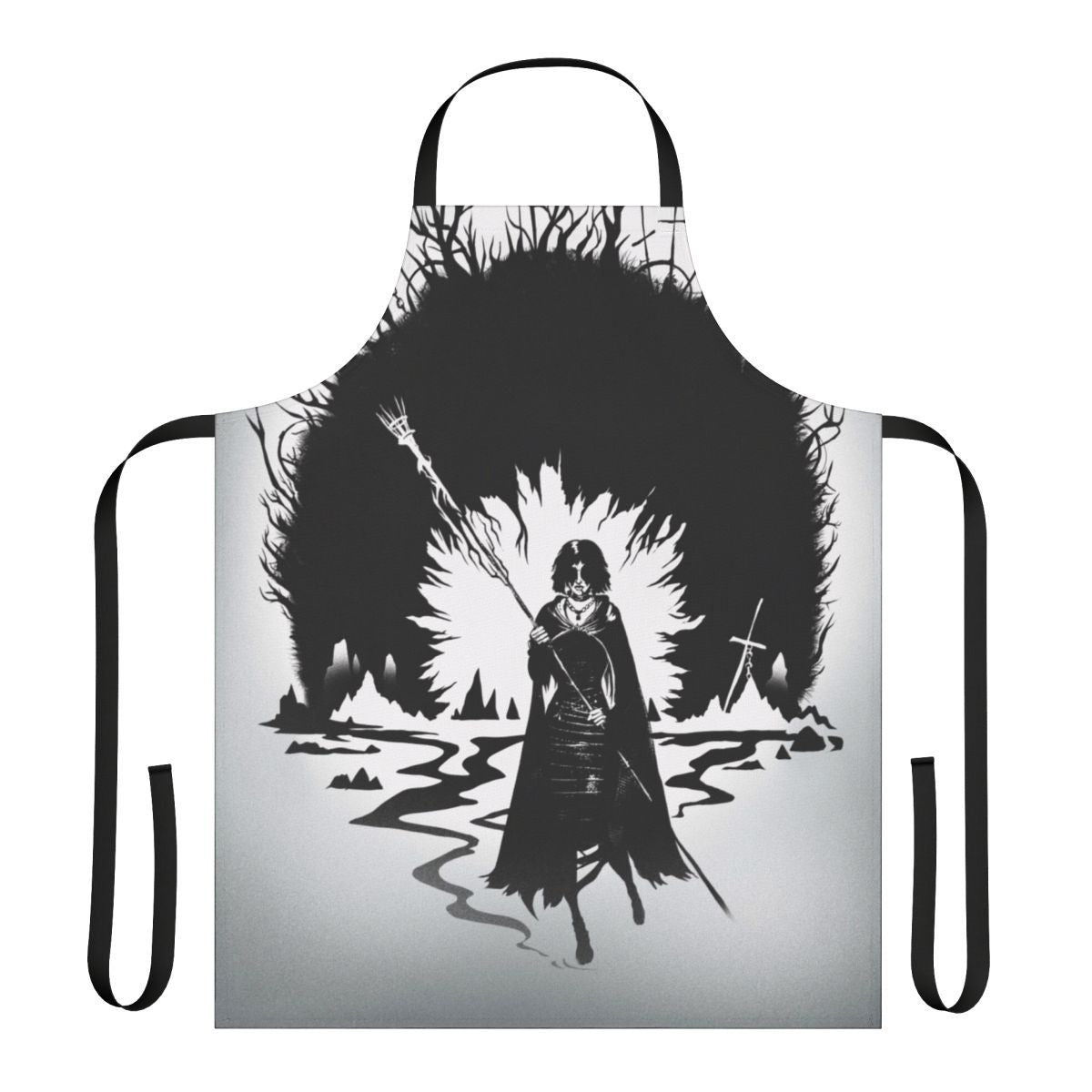 Dark Souls inspired apron with the Maiden in Black character design