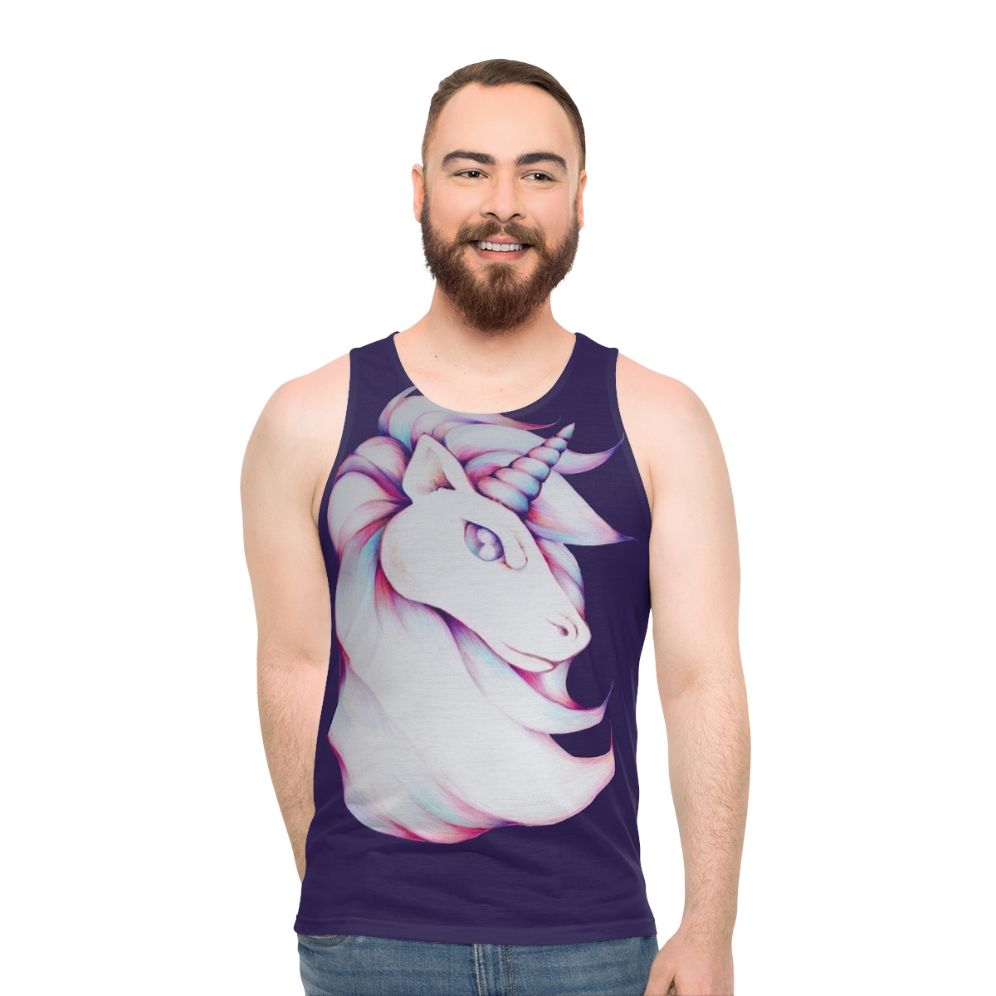 Majestic badass unisex unicorn tank top