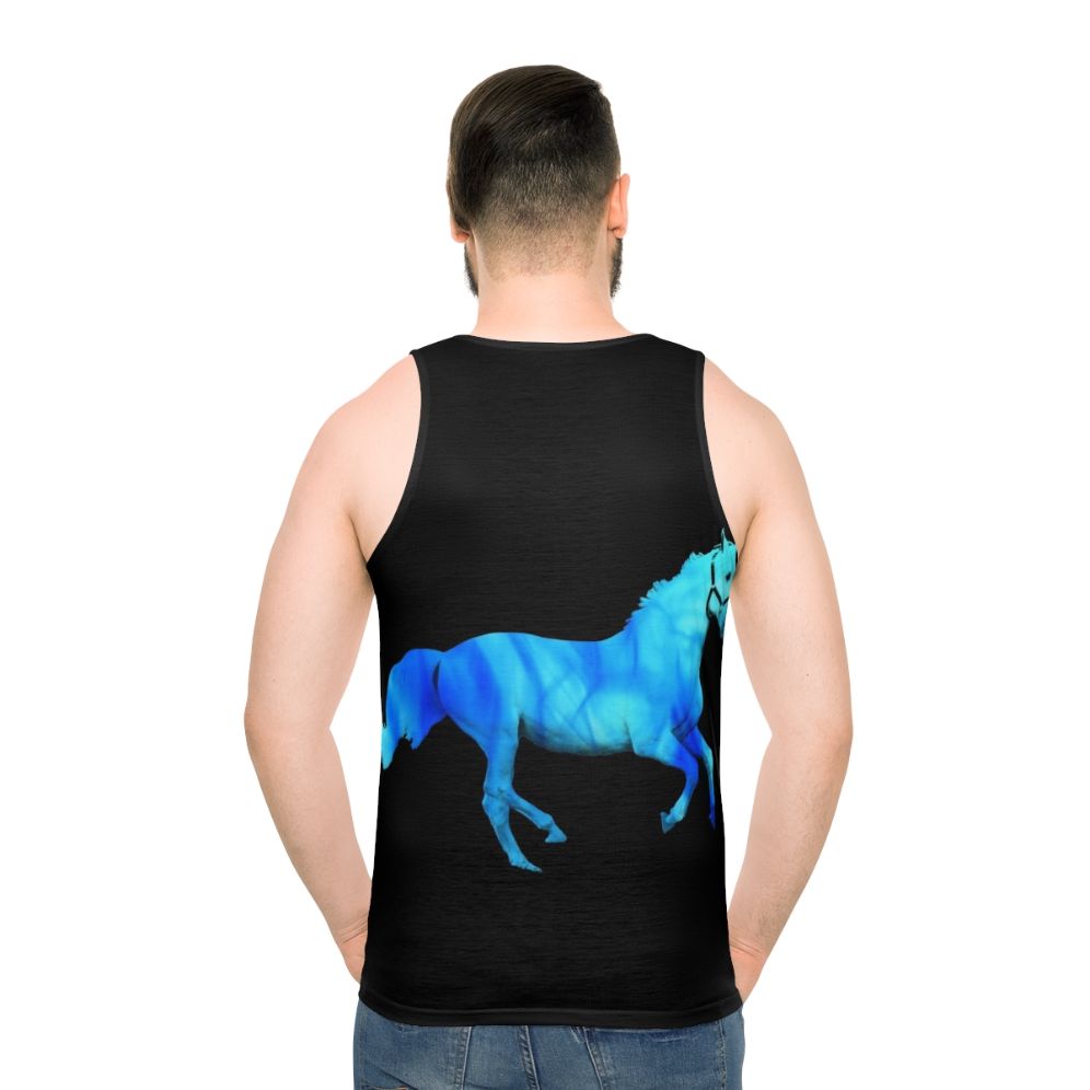 Majestic flaming horse unisex tank top