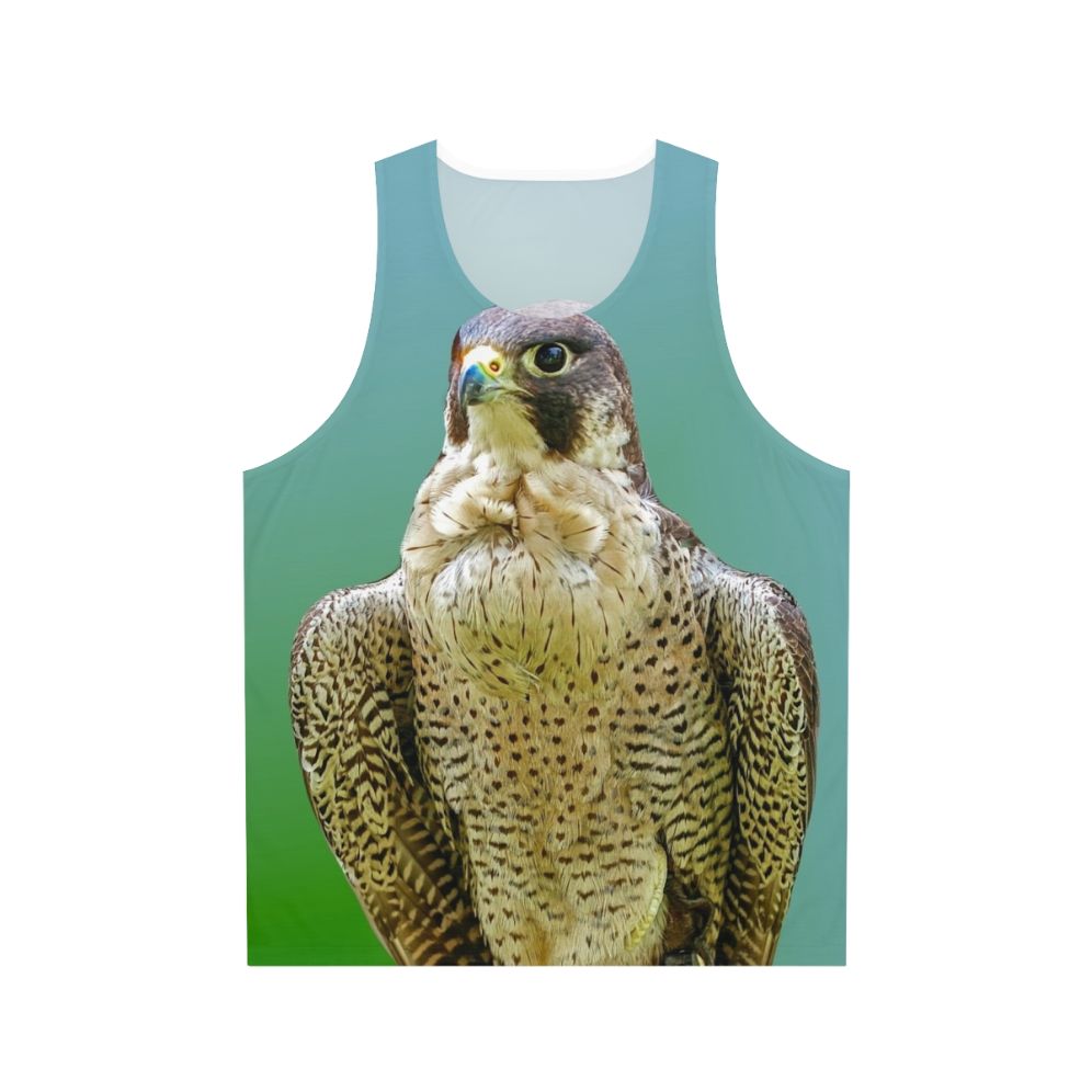Majestic peregrine falcon unisex tank top