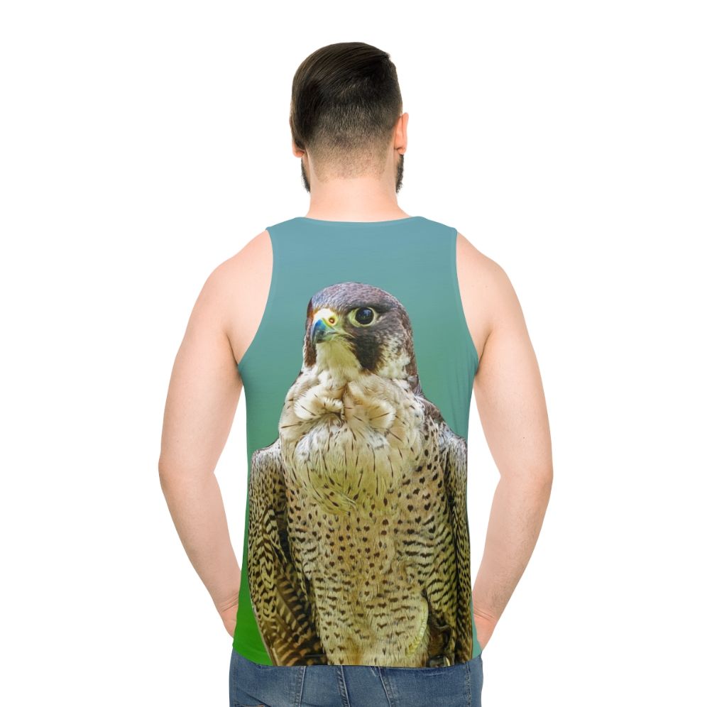 Majestic peregrine falcon unisex tank top