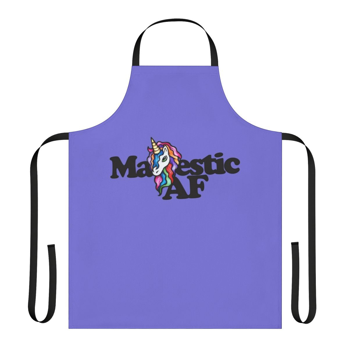 Majestic unicorn rainbow-patterned apron for cooking, baking, and home use