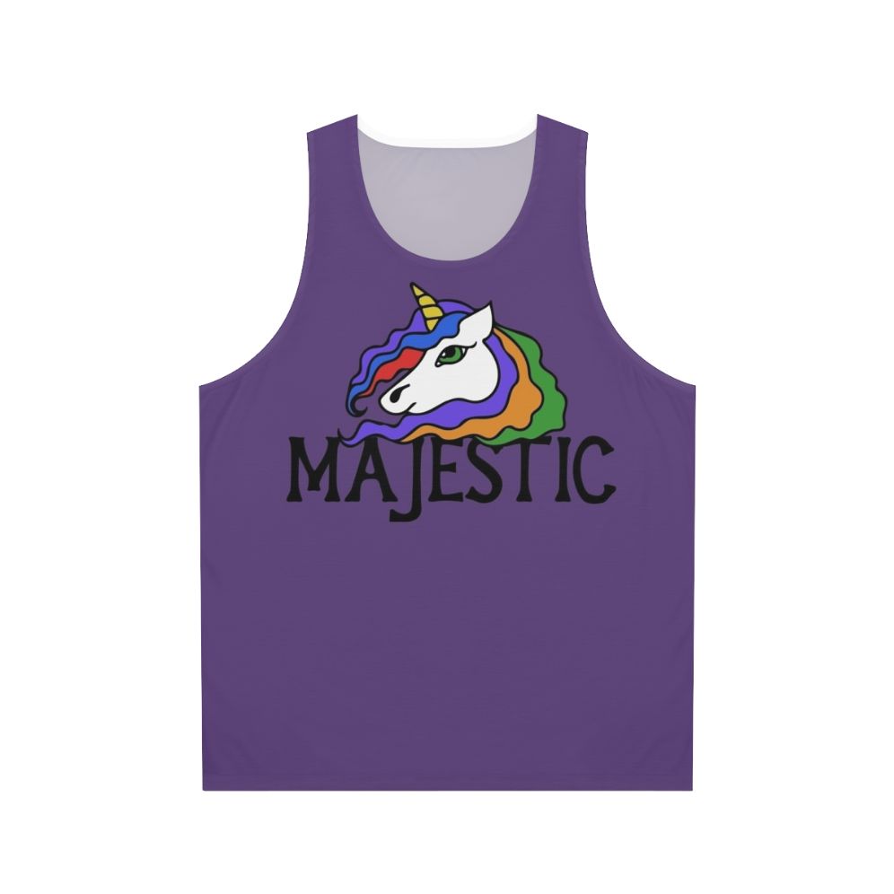 Majestic unicorn unisex tank top