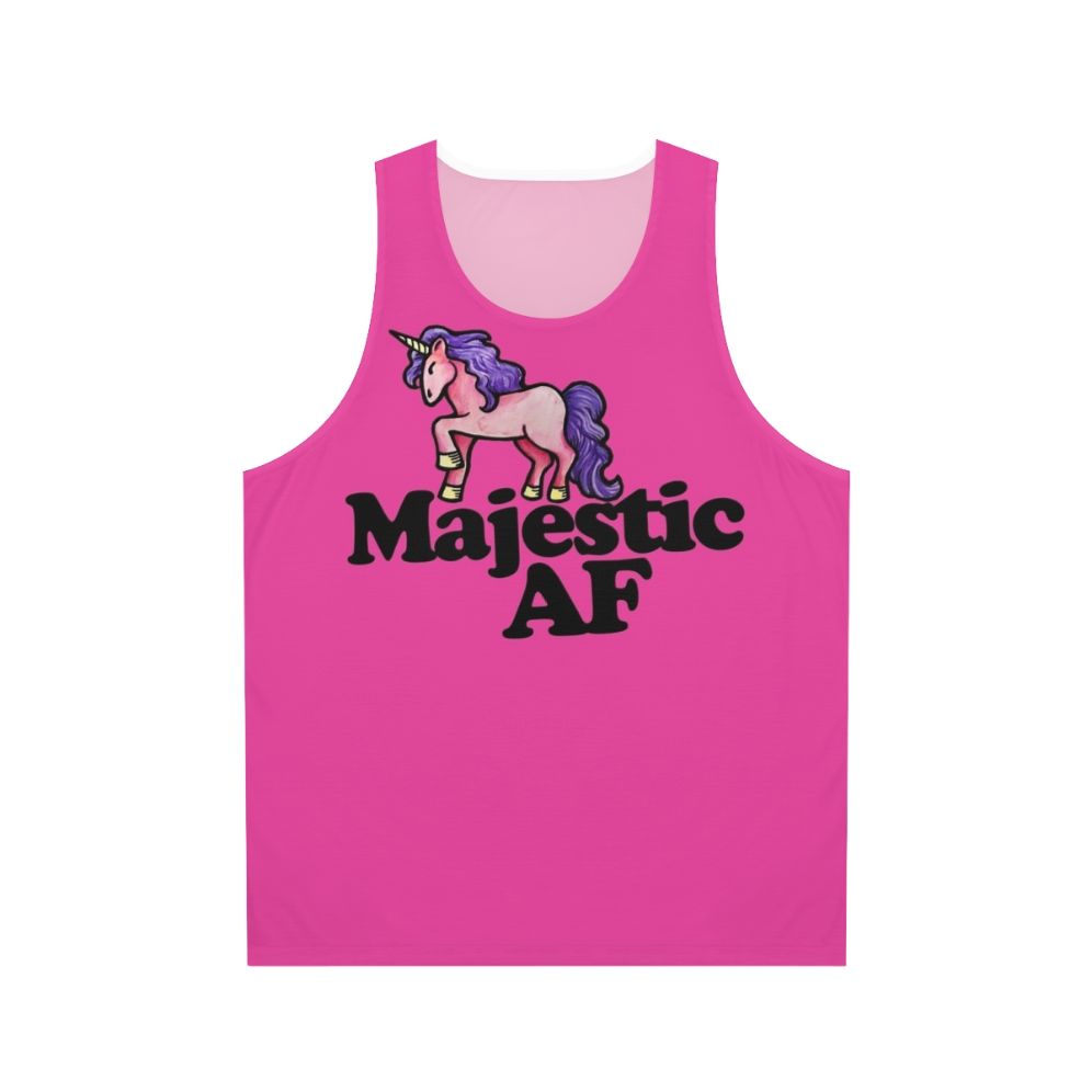 Majestic unicorn unisex tank top