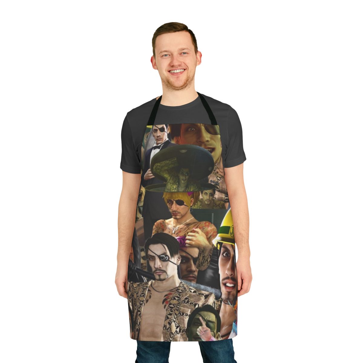 Majima-Inspired Apron with Yakuza-themed Design