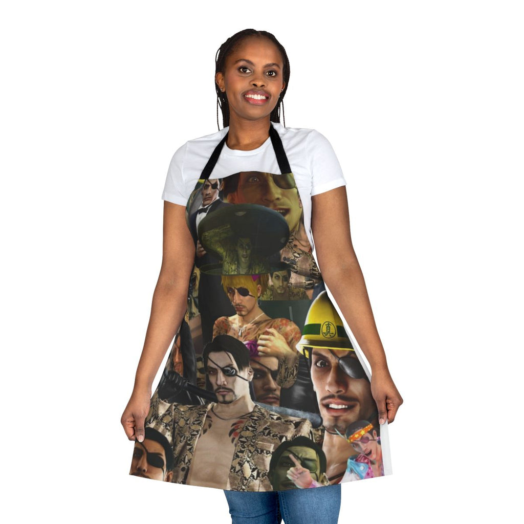 Majima-Inspired Apron with Yakuza-themed Design