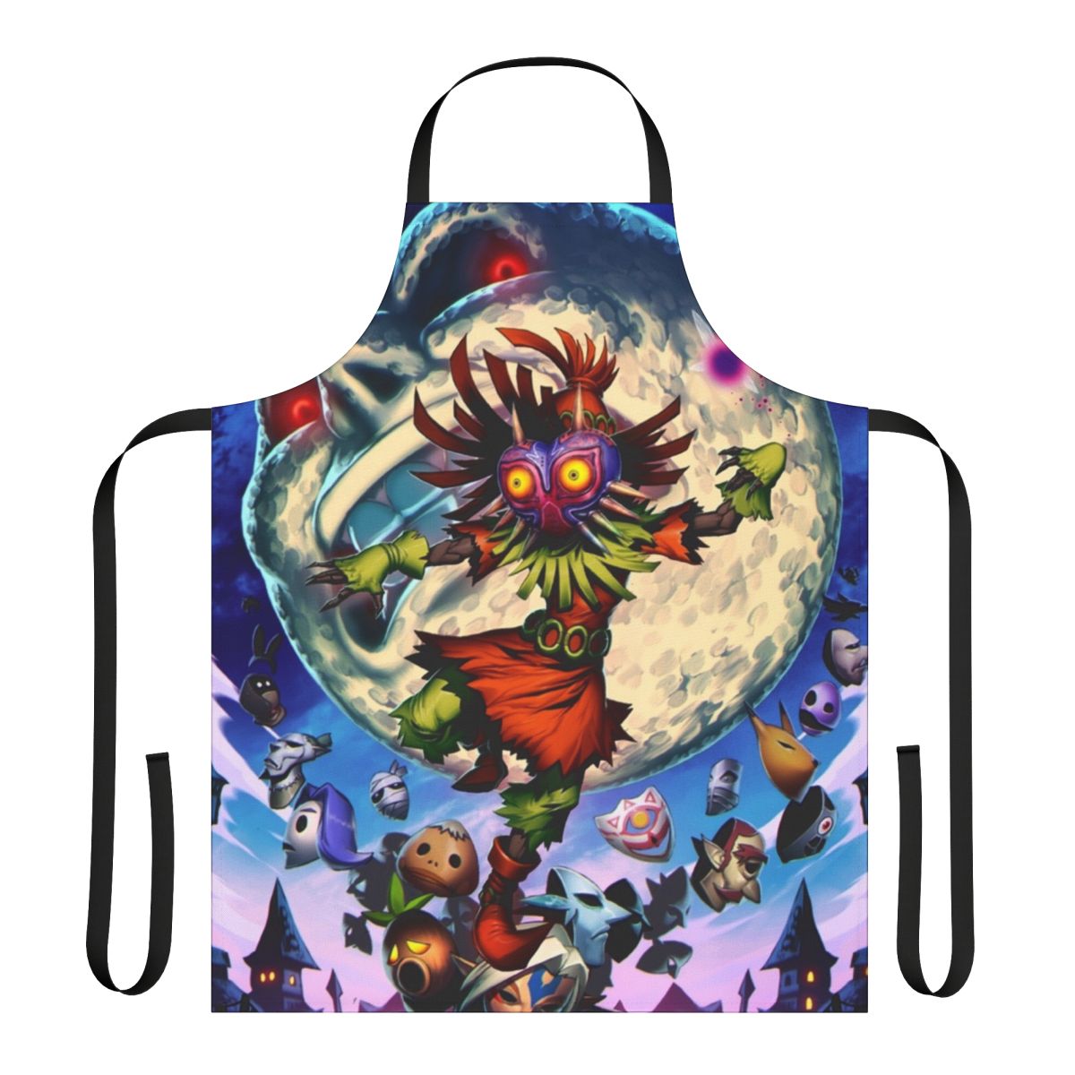 Majora's Mask inspired cooking apron with Legend of Zelda design
