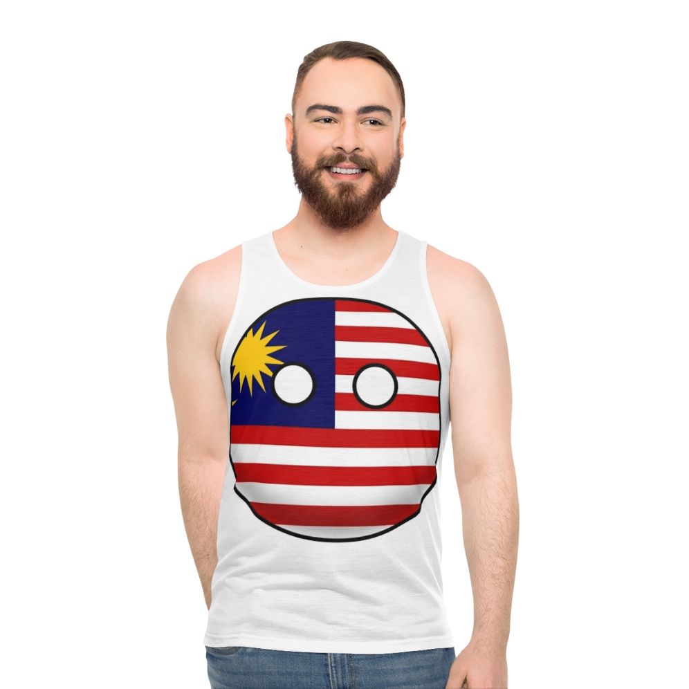Malaysia Countryball Unisex Tank Top