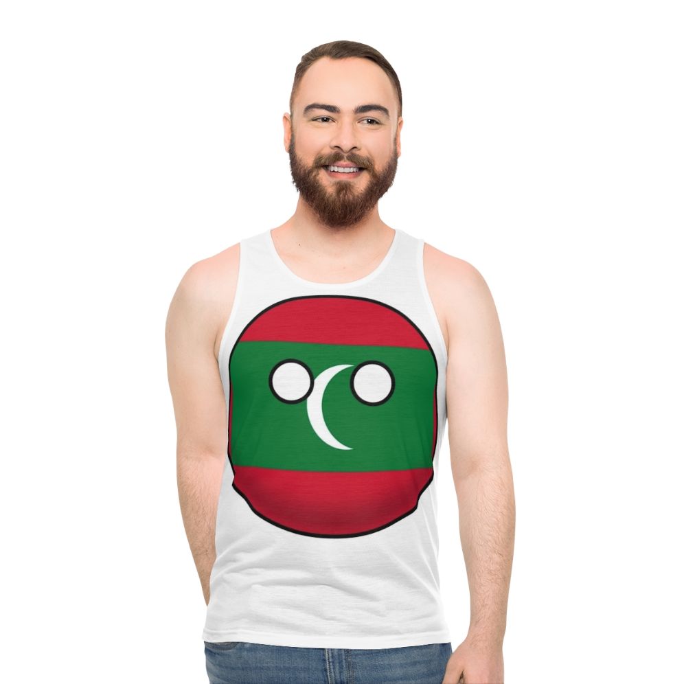 Maldives Countryball Unisex Tank Top