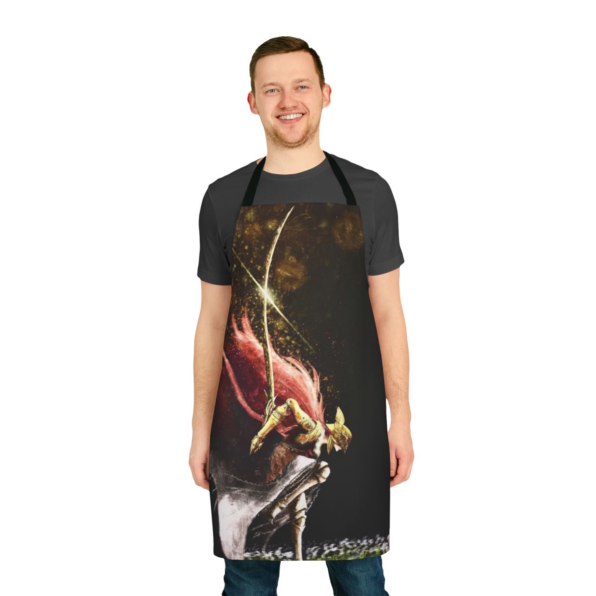 Malenia Elden Ring Fan Apron featuring the character Malenia from the popular video game