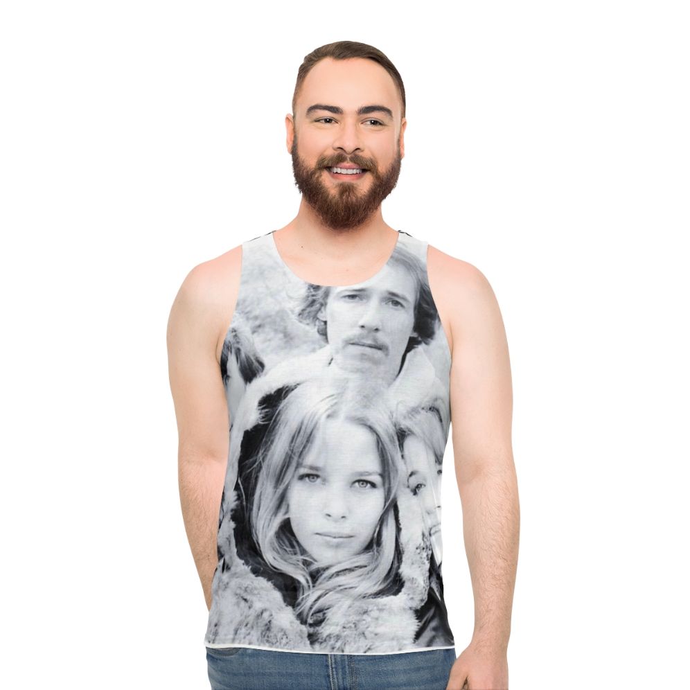 Mamas and Papas unisex tank top featuring vintage 1960s 1970s fashion