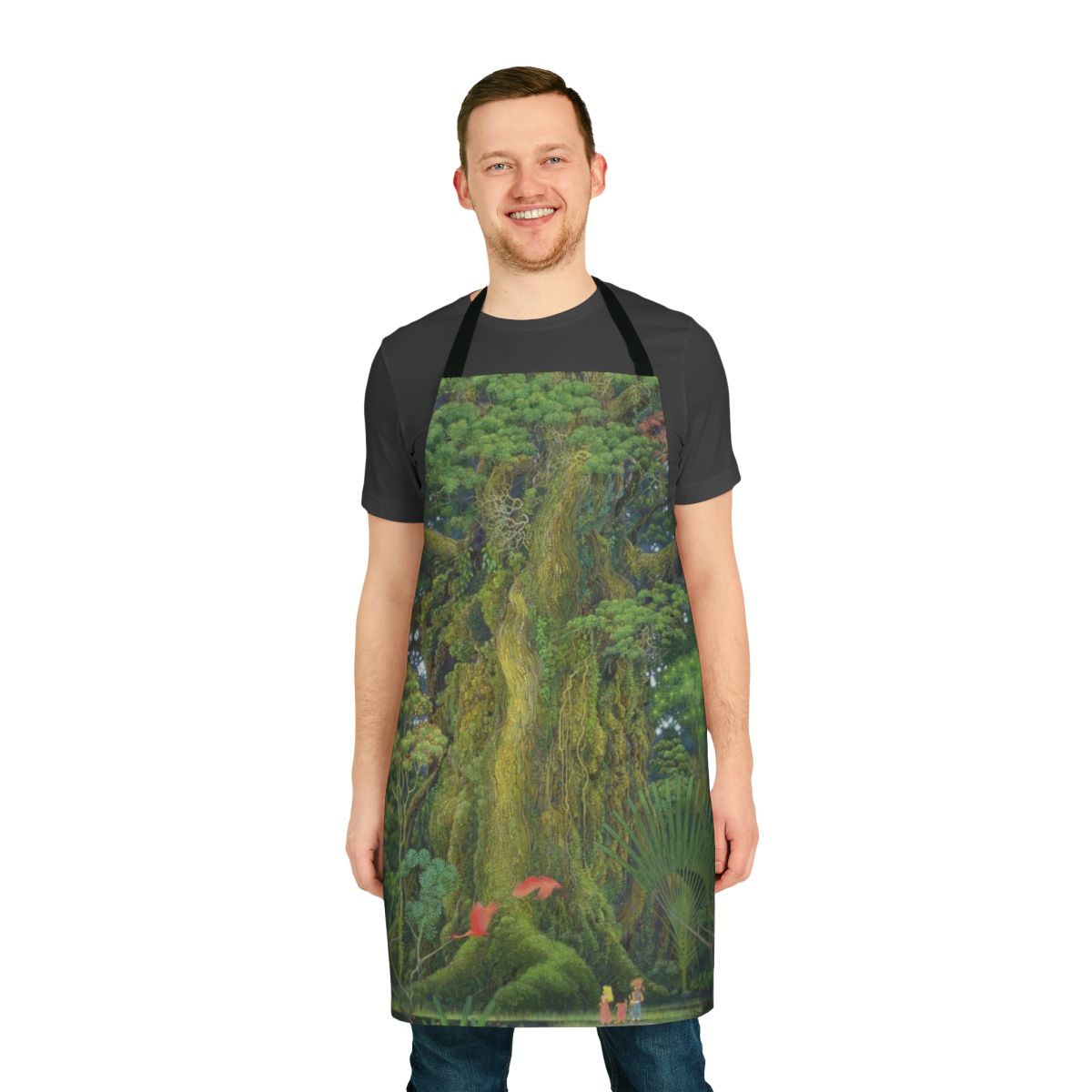 Mana-inspired apron featuring the iconic Mana tree from the Secret of Mana and Legend of Mana games