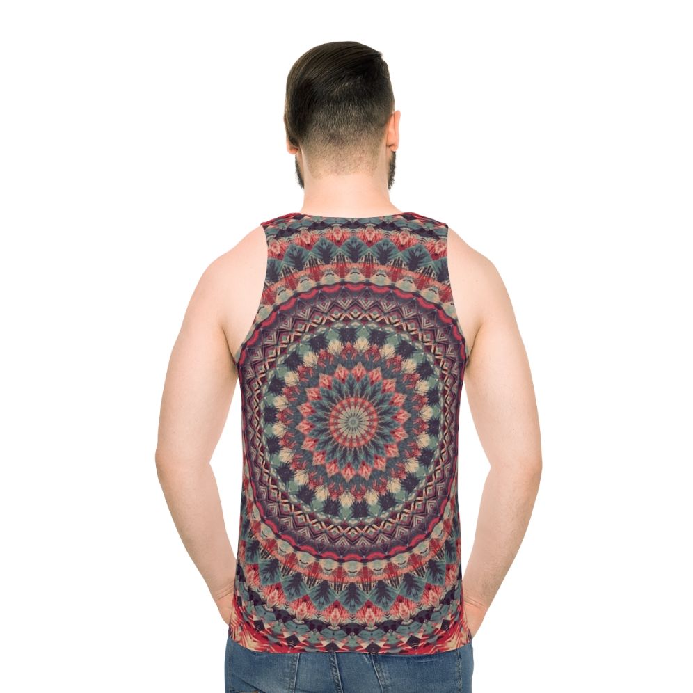 Mandala Unisex Tank Top with Flower of Life Sacred Geometry Design