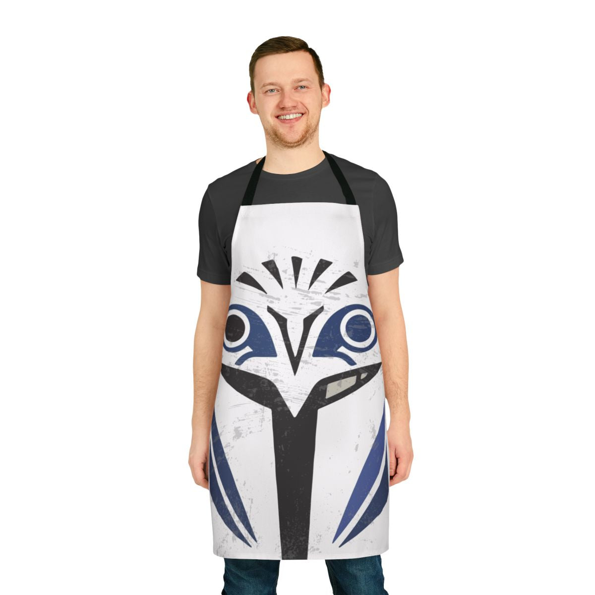 Mandalorian-inspired apron featuring the iconic Mandalore symbol