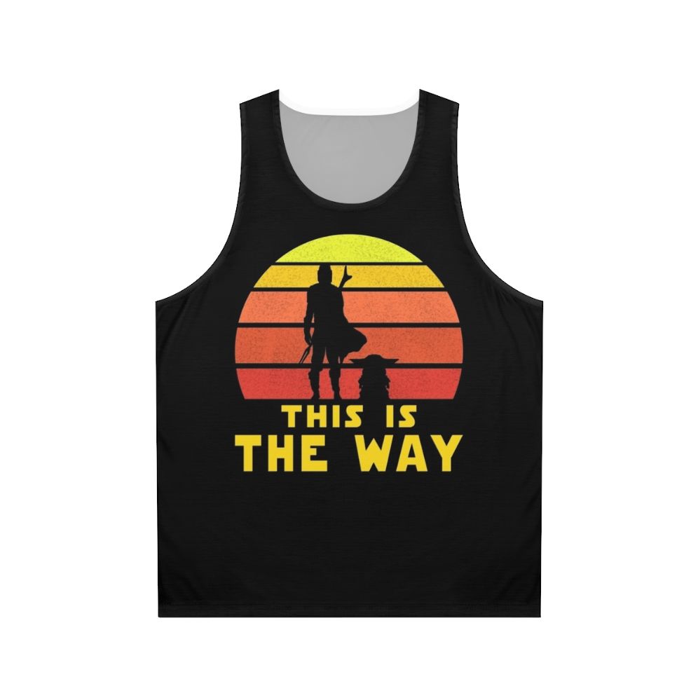 Mandalorian Retro Unisex Tank Top
