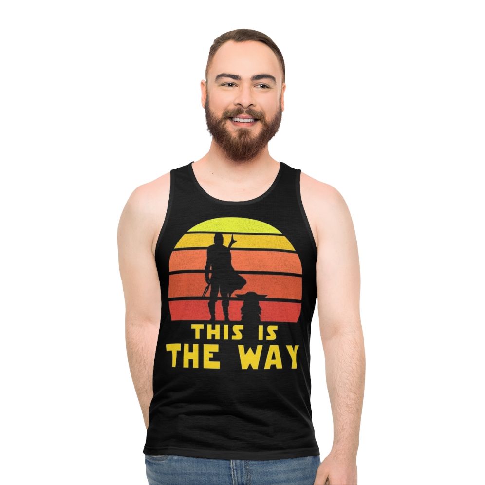 Mandalorian Retro Unisex Tank Top