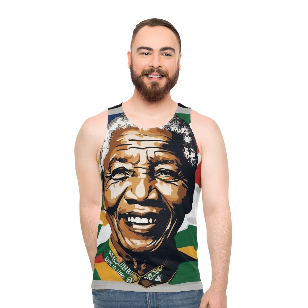 Nelson Mandela Unisex Reggae Tank Top