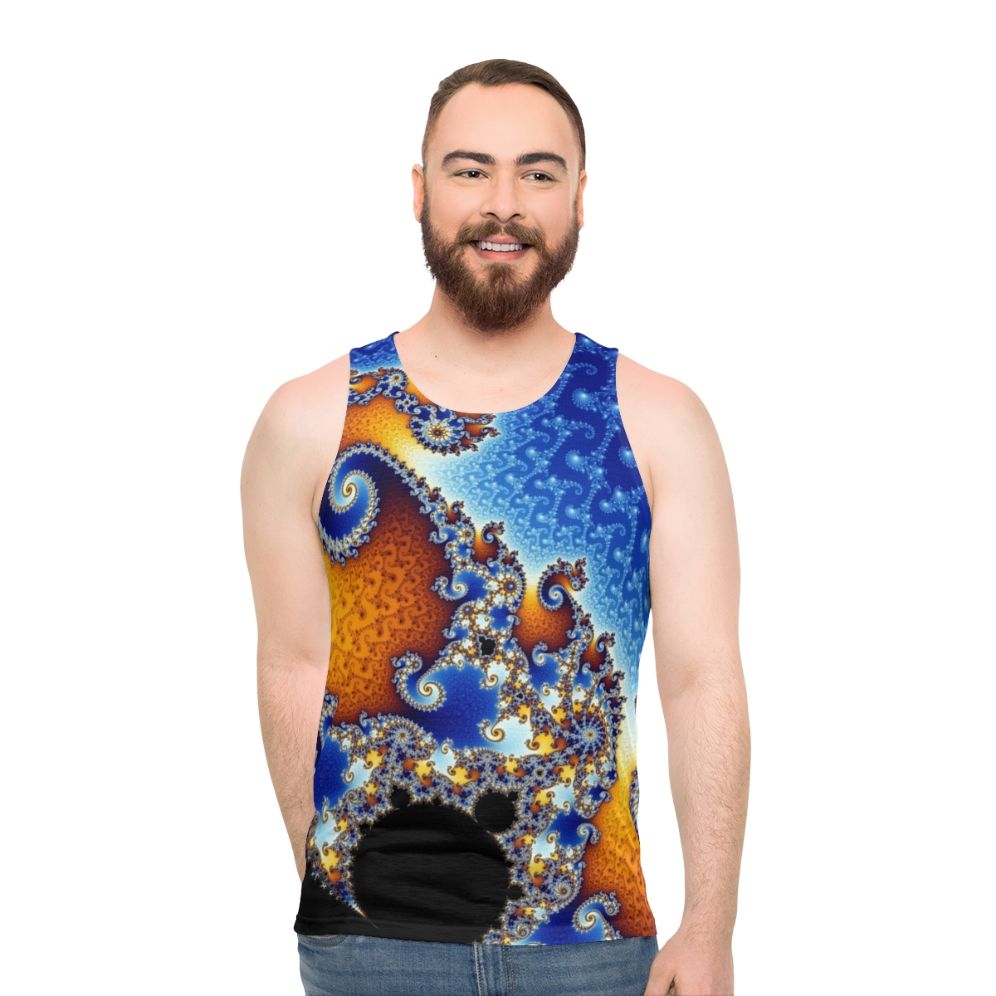 Mandelbrot set fractal art unisex tank top