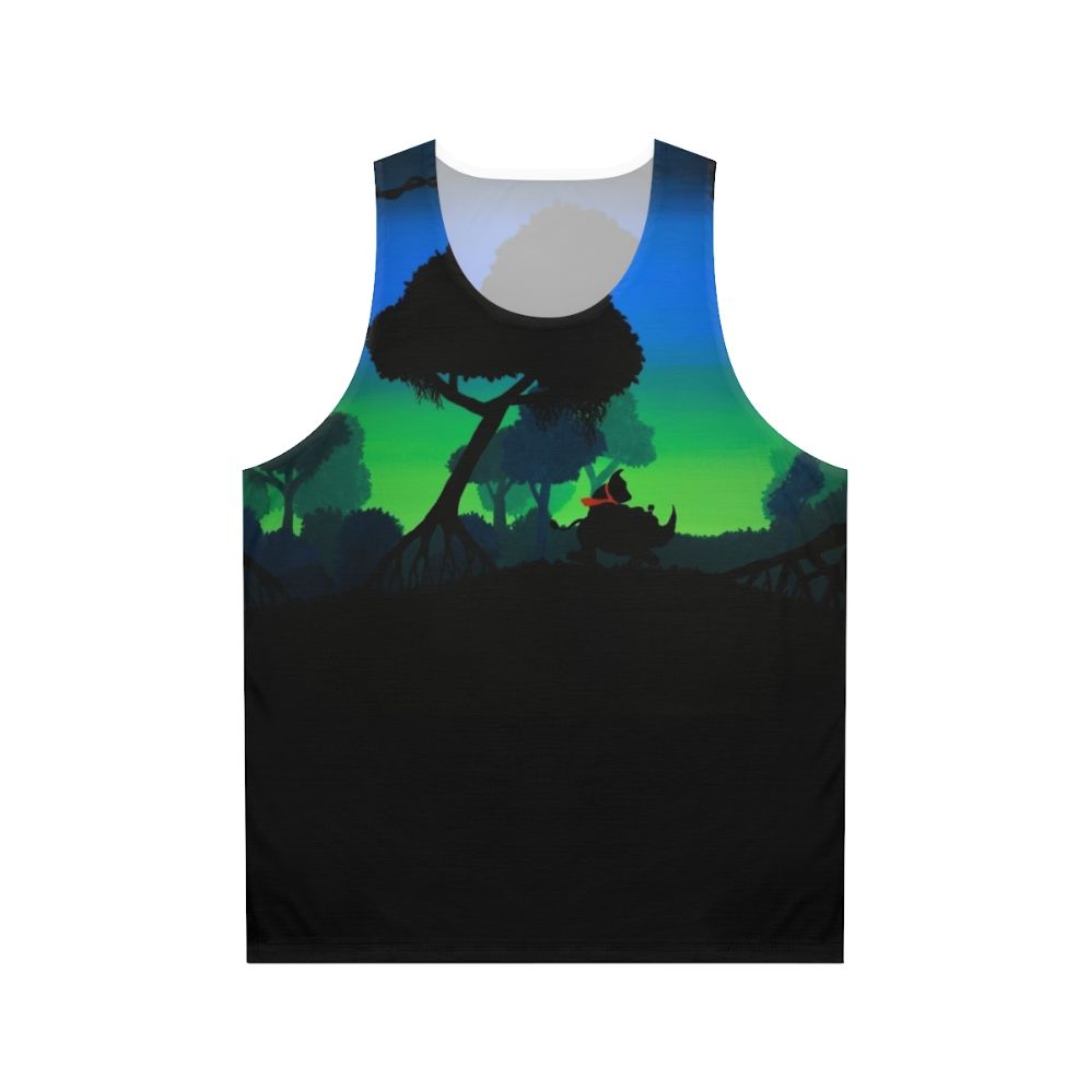 Unisex tank top with a mangrove tree design
