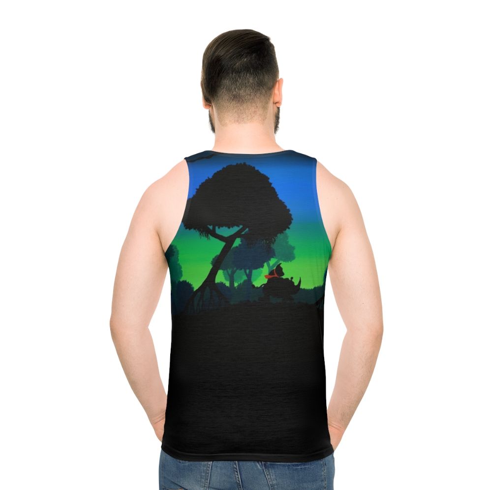 Unisex tank top with a mangrove tree design