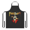 Manowar-inspired apron featuring the iconic Manowar logo and design