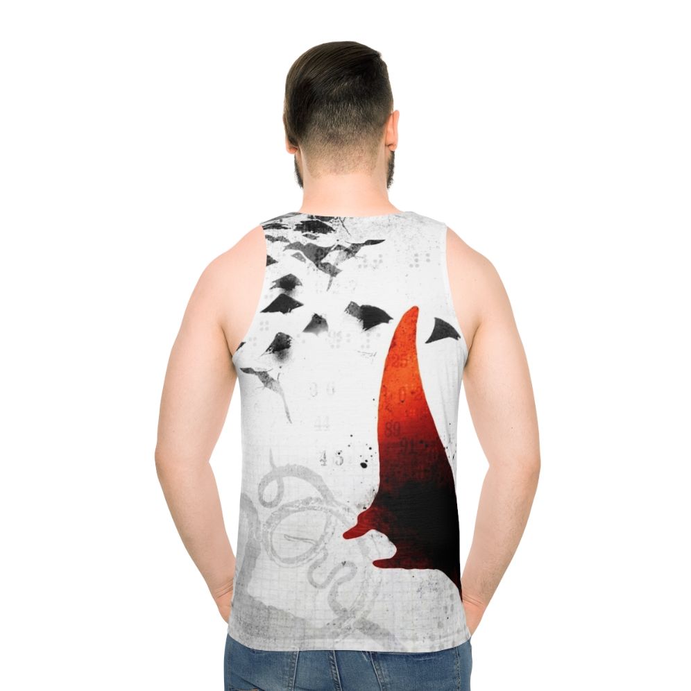 Manta ray unisex red tank top