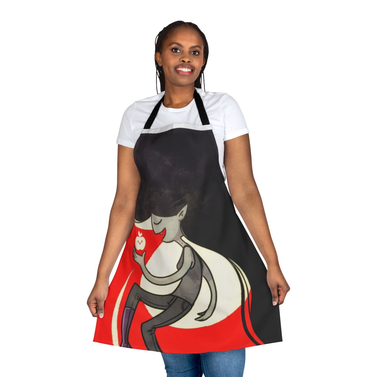 Marceline-themed apron with vampire and fantasy design