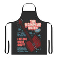 An adventure time-inspired apron featuring Marceline the Vampire Queen and her band