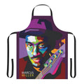 Marcus Miller pop art illustration design on an apron