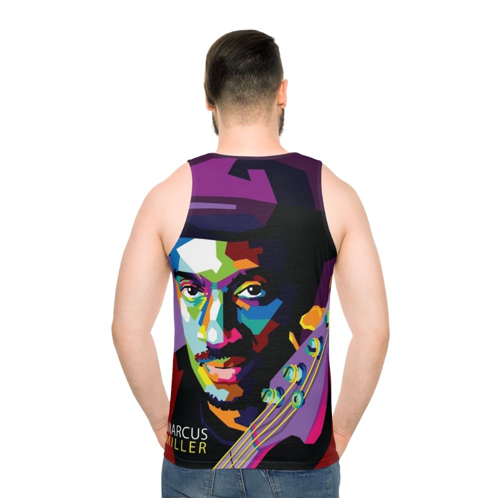 Marcus Miller pop art illustration unisex tank top