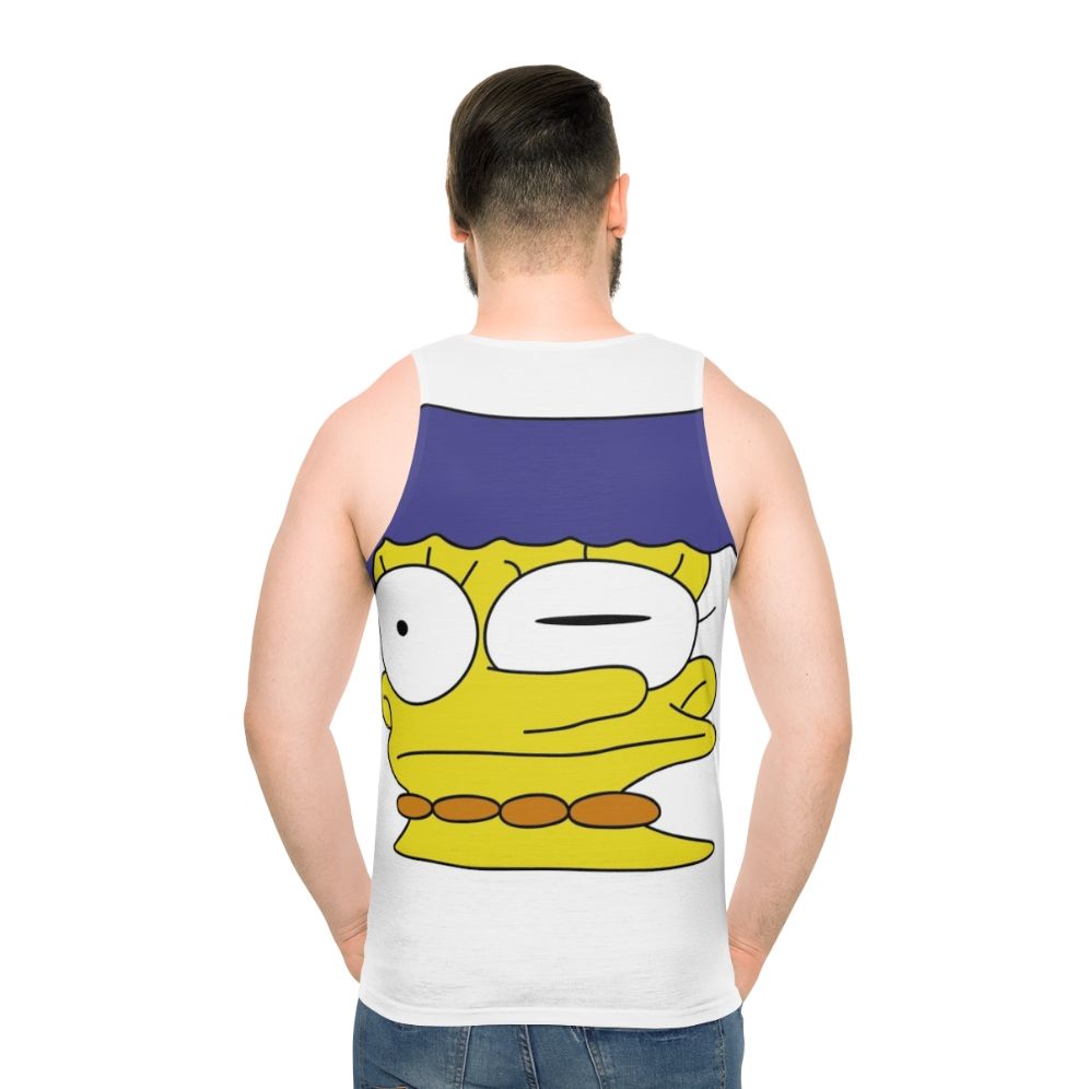 Marge Simpson Smeared Face Funny Unisex Tank Top