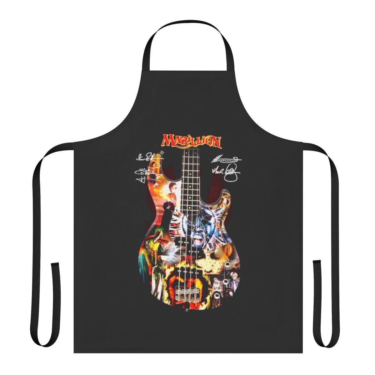 Marillion Inspired Apron with Guitar Signatures