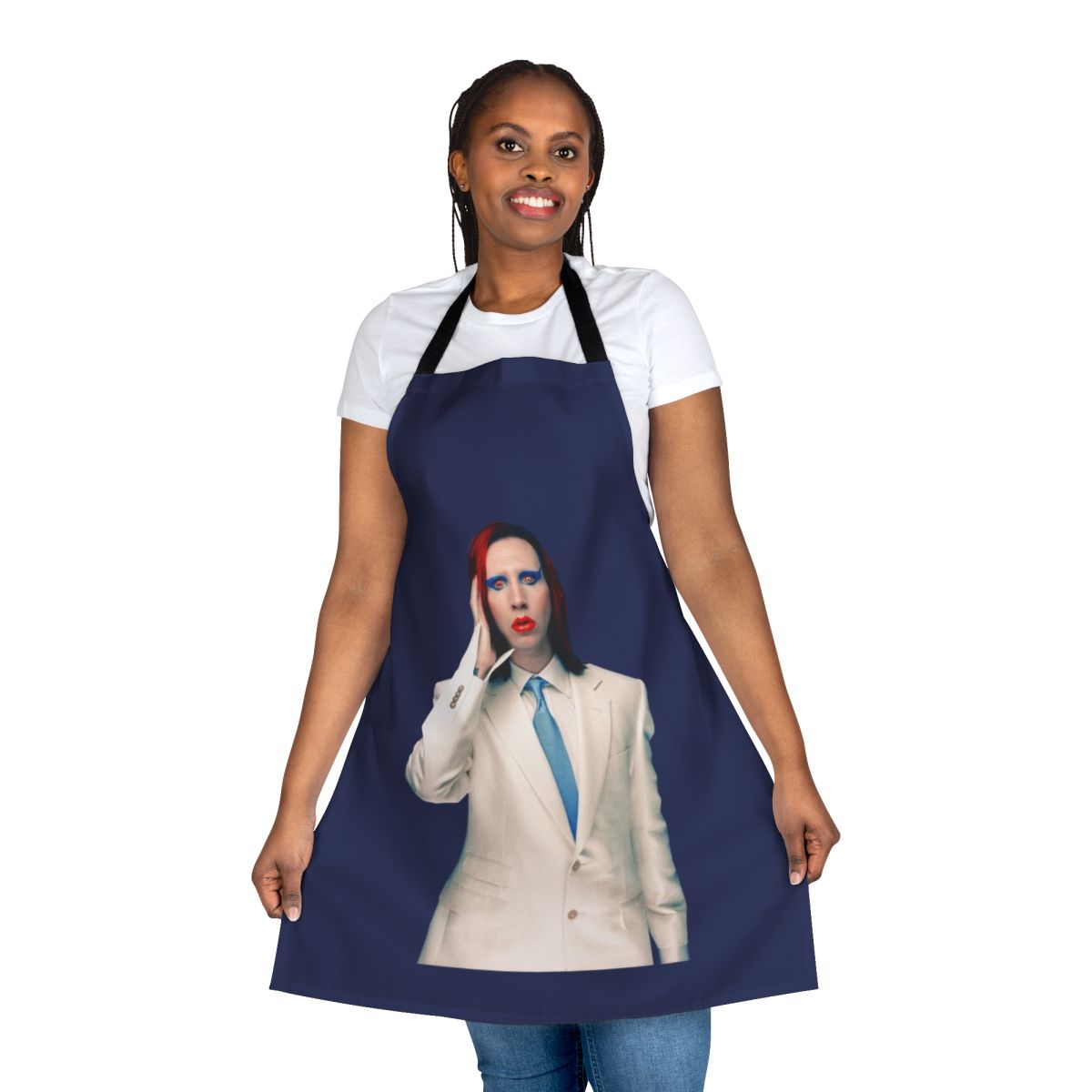 Marilyn Manson Mechanical Animals inspired apron