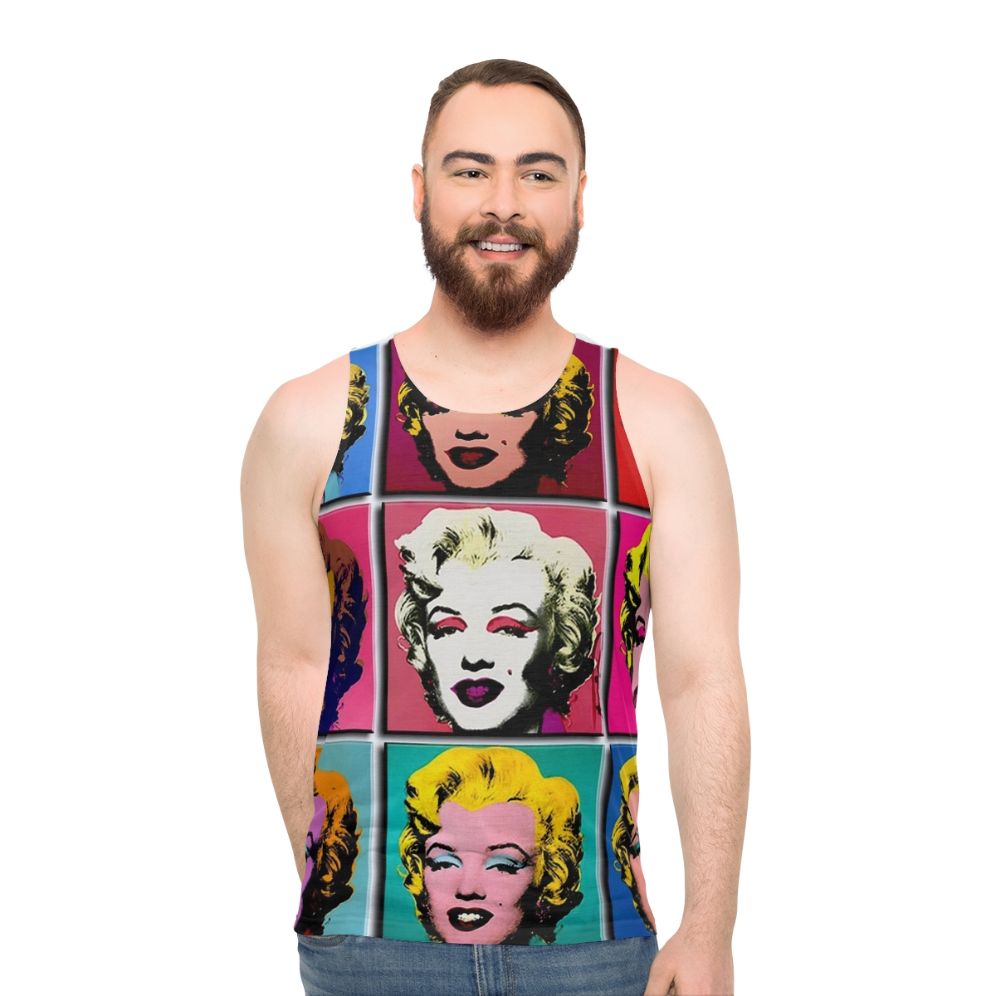 Marilyn Monroe Abstract Art Deco Pop Art Print Unisex Tank Top
