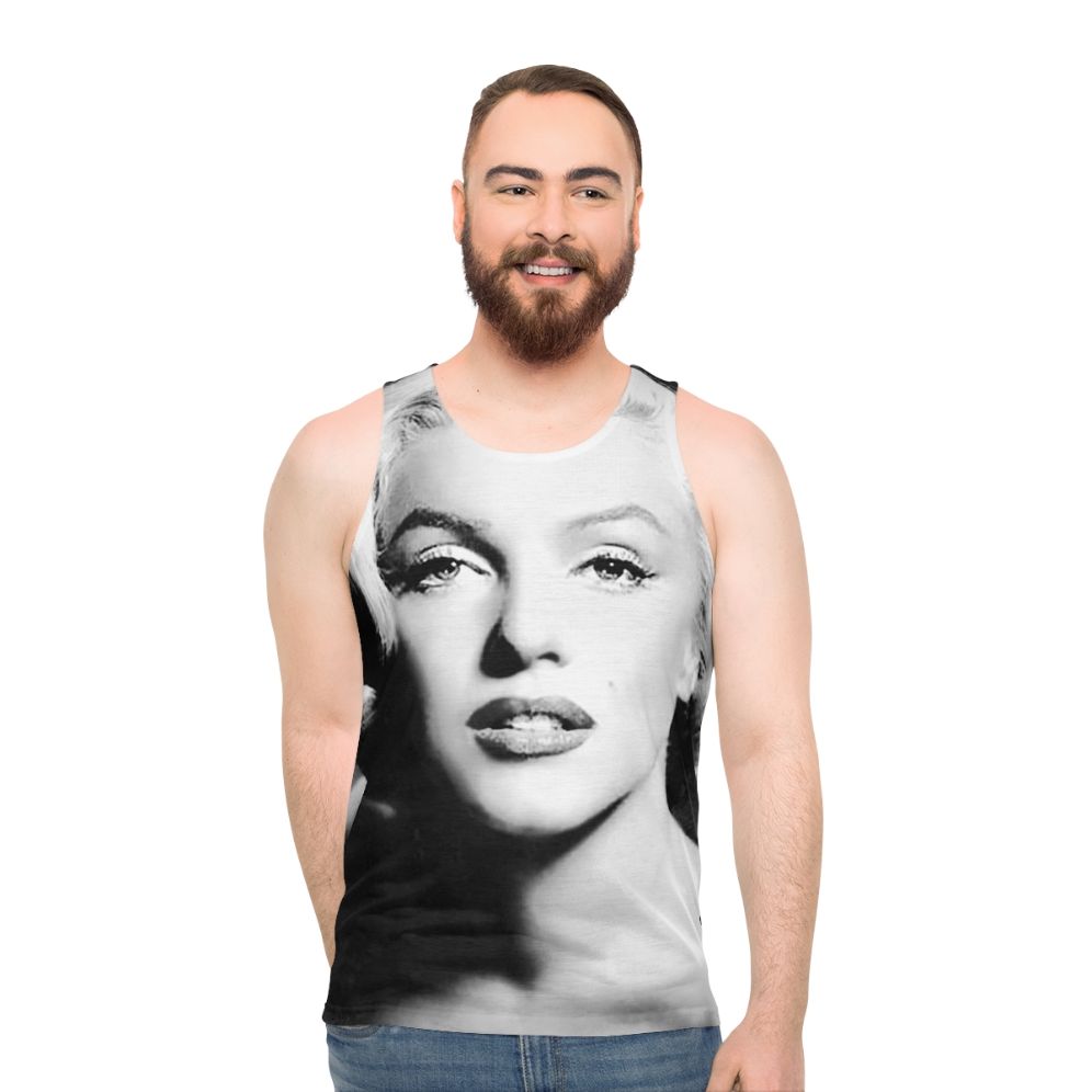 Vintage Marilyn Monroe Black and White Portrait Tank Top