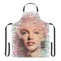 Marilyn Monroe portrait and words design on an apron