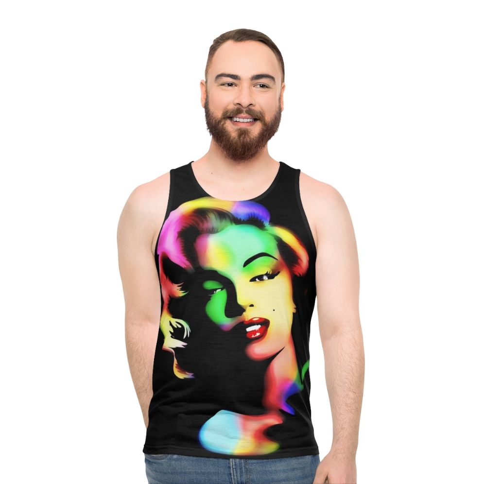 Marilyn Monroe Rainbow Pop Art Unisex Tank Top