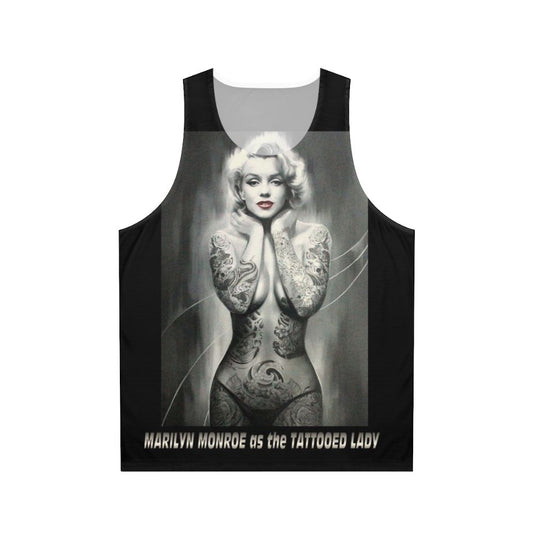 Marilyn Monroe Tattooed Lady Unisex Tank Top