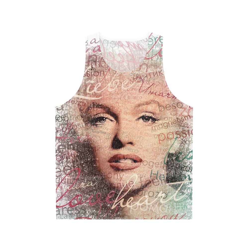 Marilyn Monroe Words Unisex Tank Top