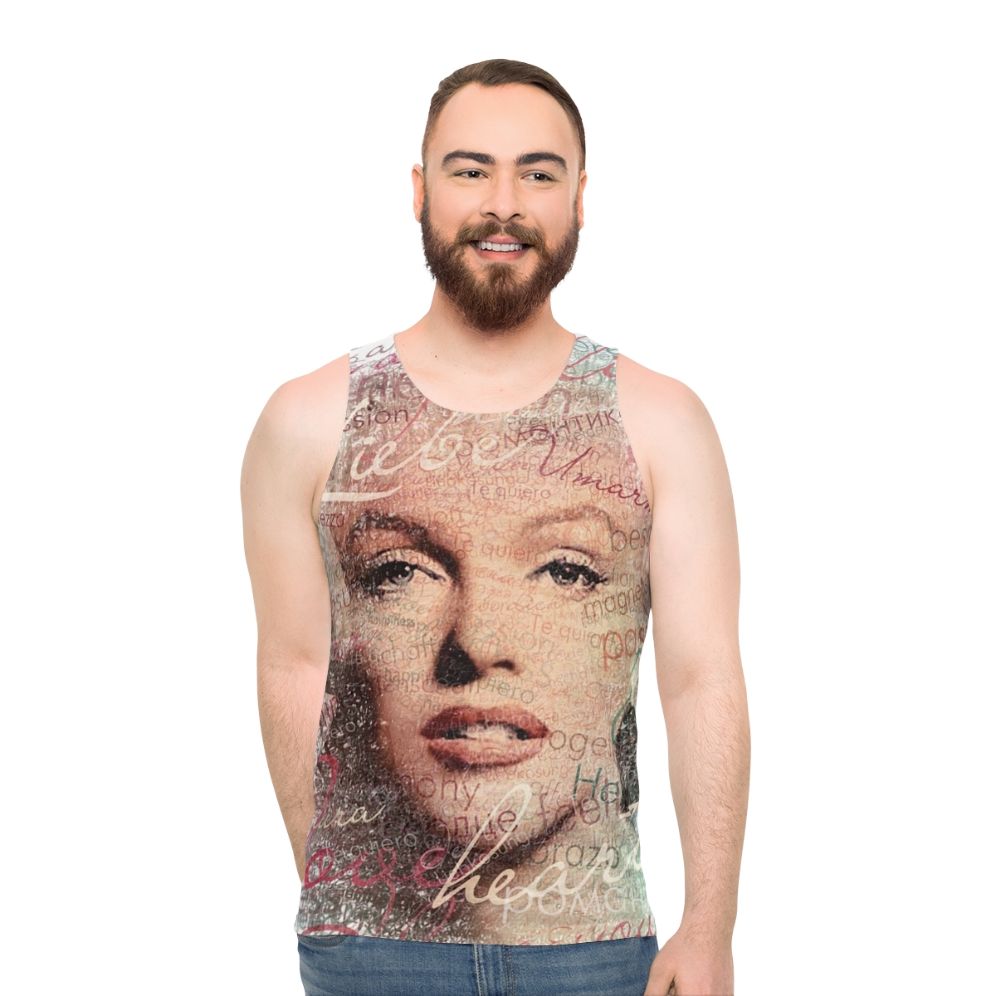 Marilyn Monroe Words Unisex Tank Top