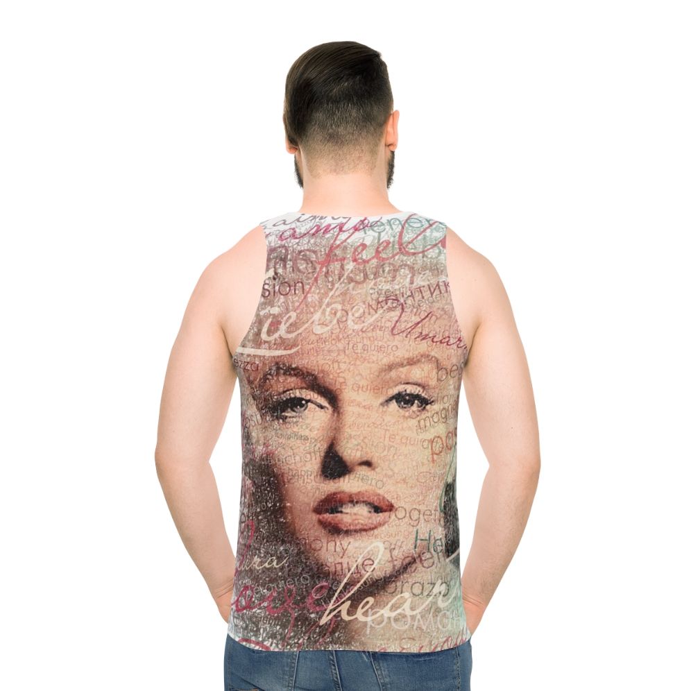 Marilyn Monroe Words Unisex Tank Top