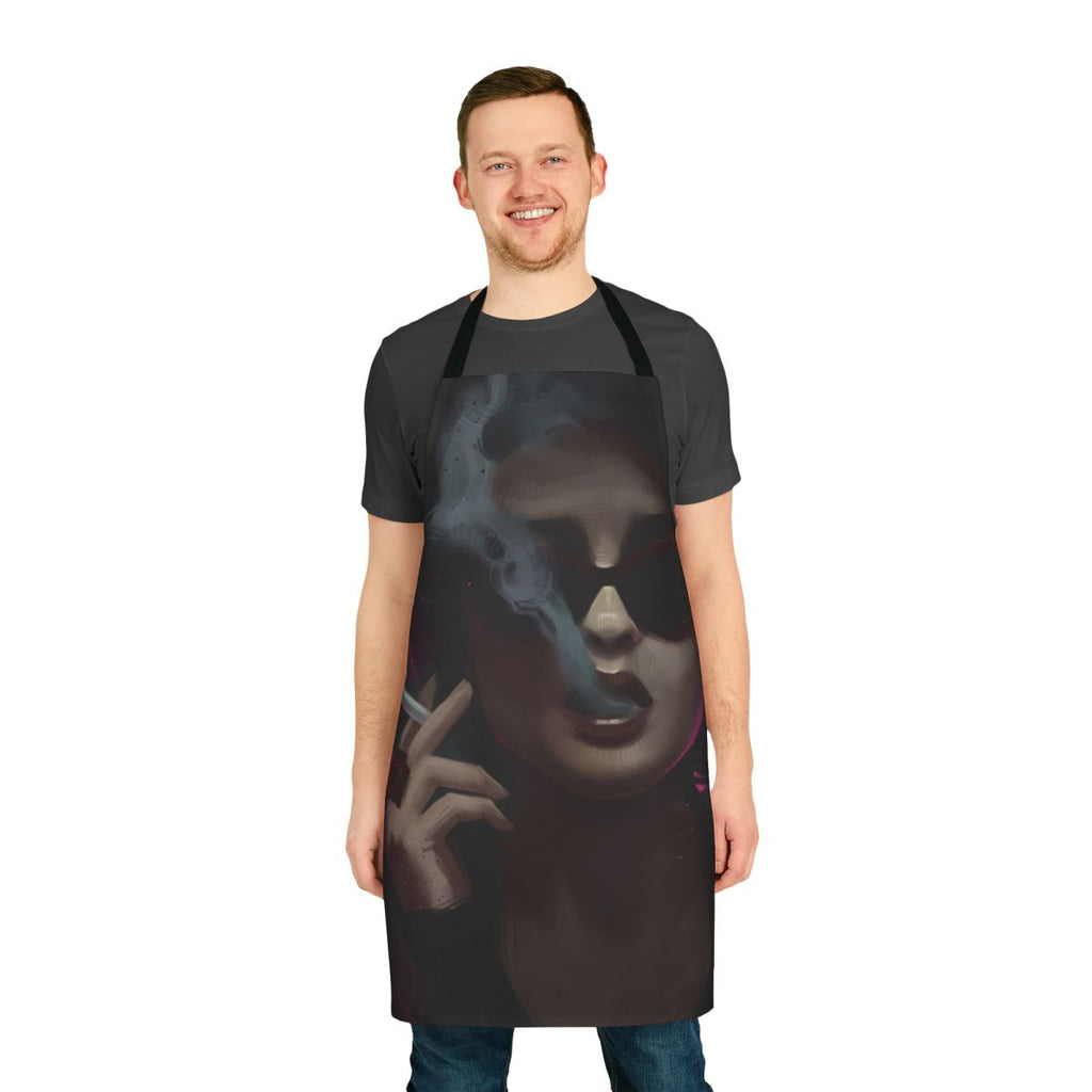 Marla Singer inspired kitchen apron featuring the iconic "Fight Club" movie design