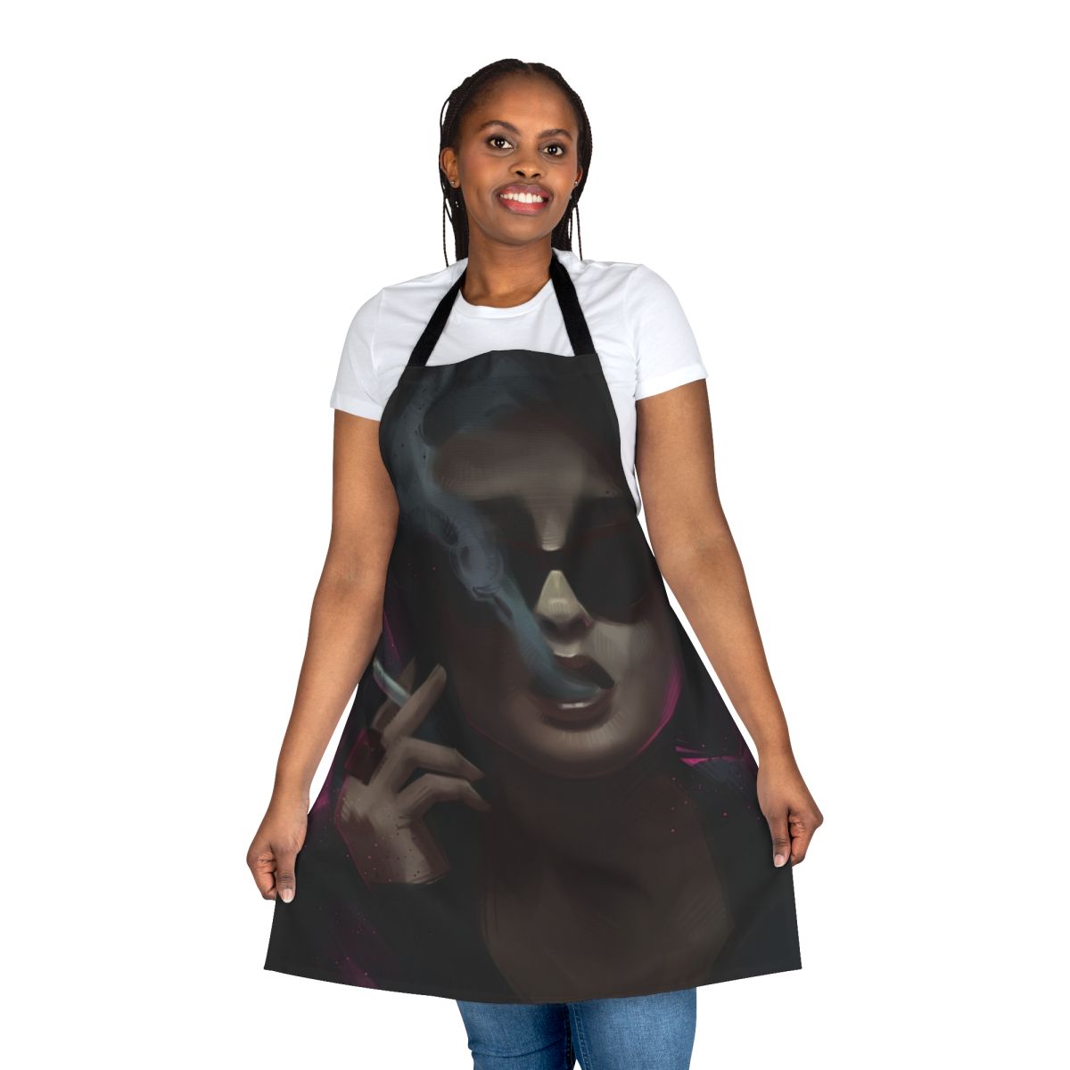 Marla Singer inspired kitchen apron featuring the iconic "Fight Club" movie design