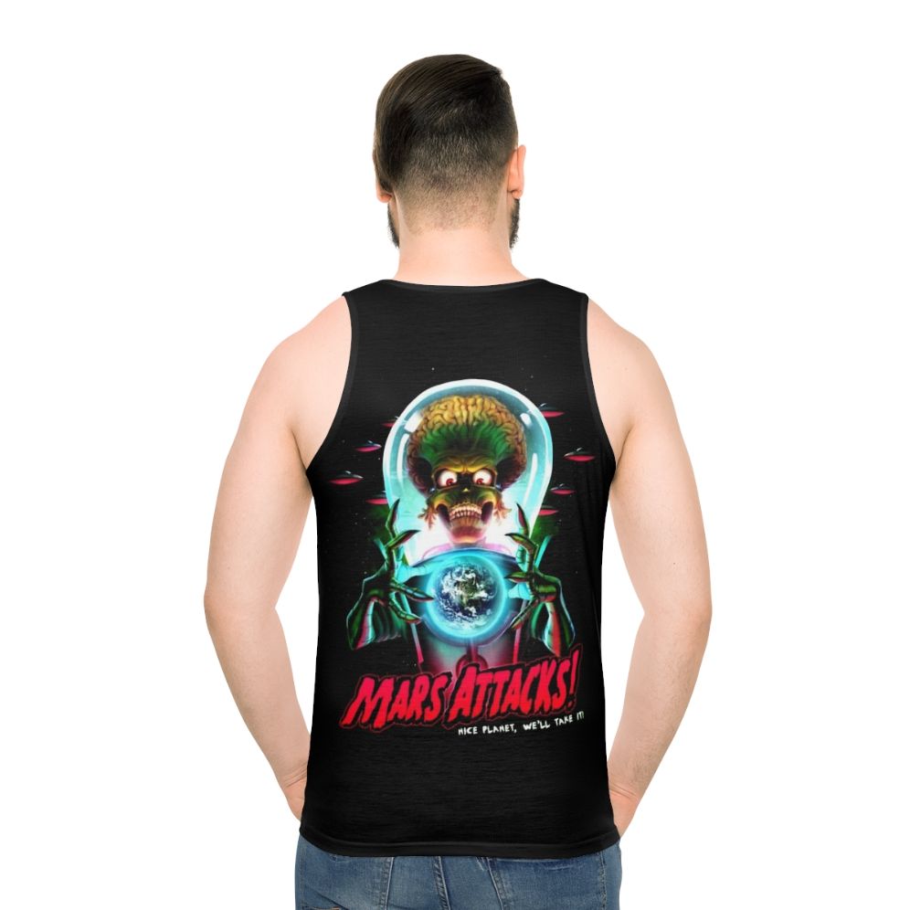 Mars Attacks Unisex Tank Top featuring Retro Alien Design