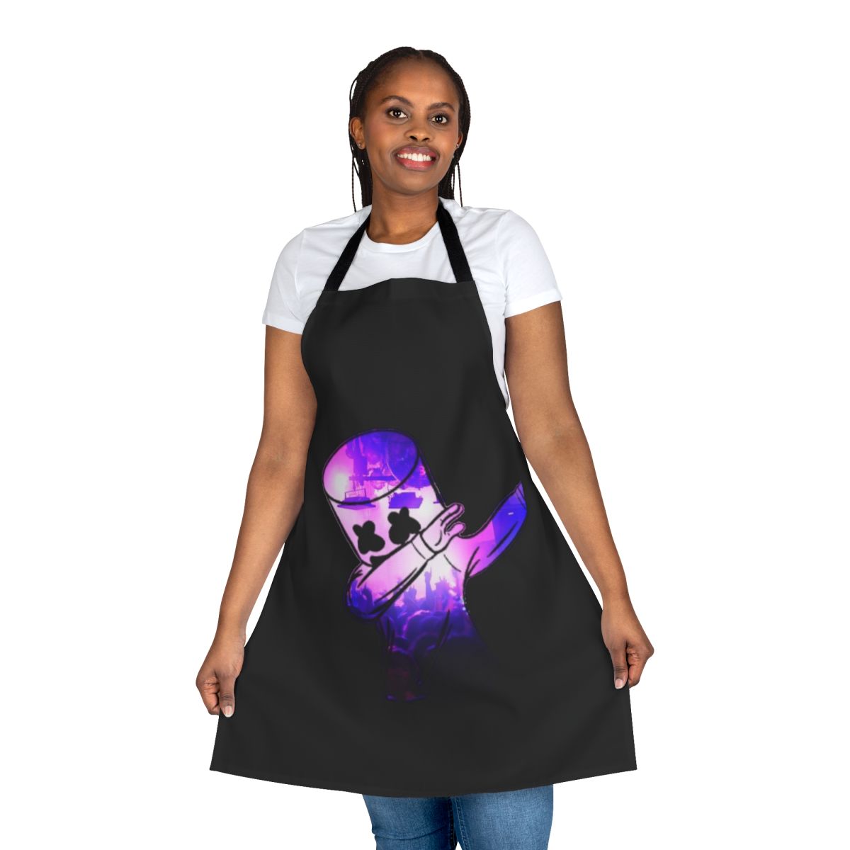 Marshmello-Inspired DJ Apron for Electronic Music Festivals and Raves