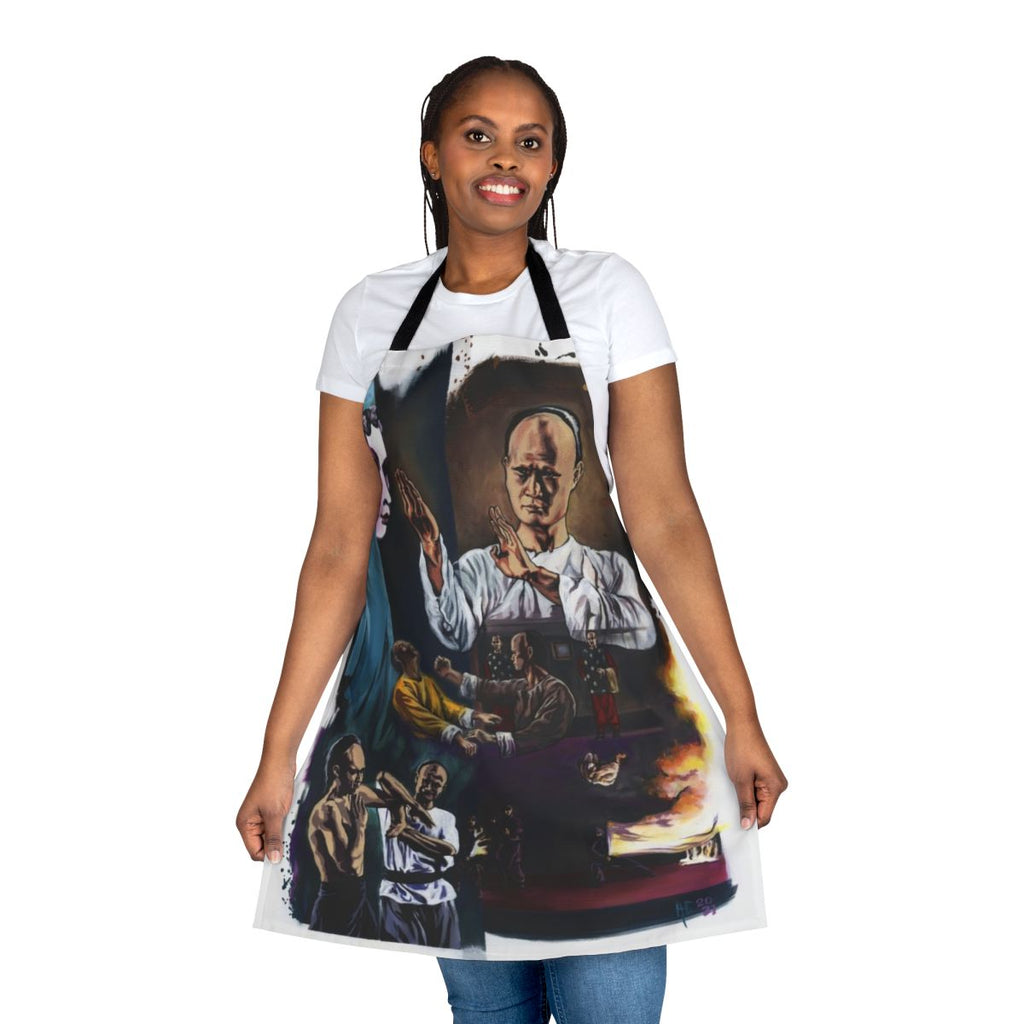Apron featuring a tribute to the Wing Chun prodigy, Lam Ching Ying, from the TV show.