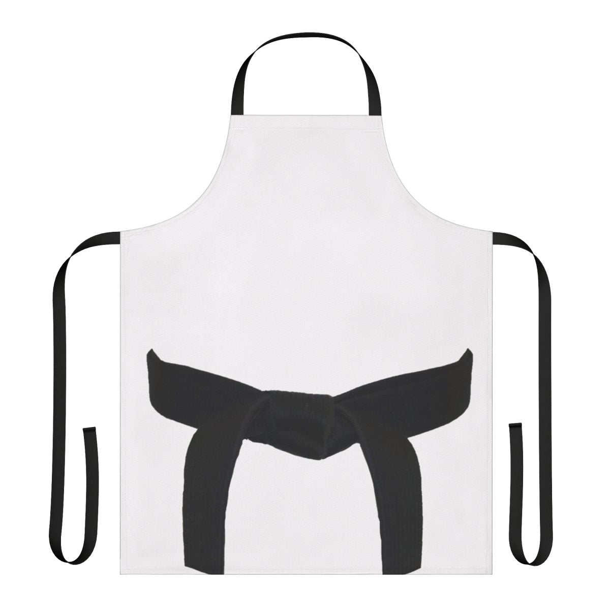 Martial arts inspired black belt design apron