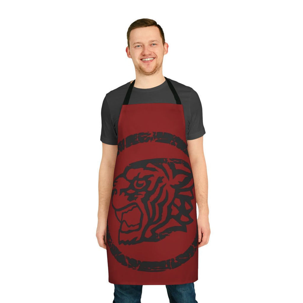Sandokan-themed apron featuring the Mompracem flag design, perfect for martial arts enthusiasts