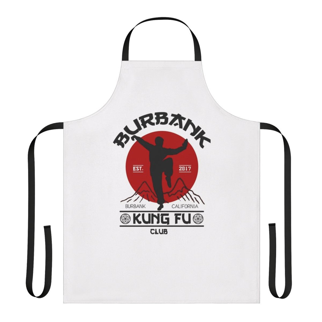 Martial arts themed apron featuring a kung fu inspired design from Burbank, California